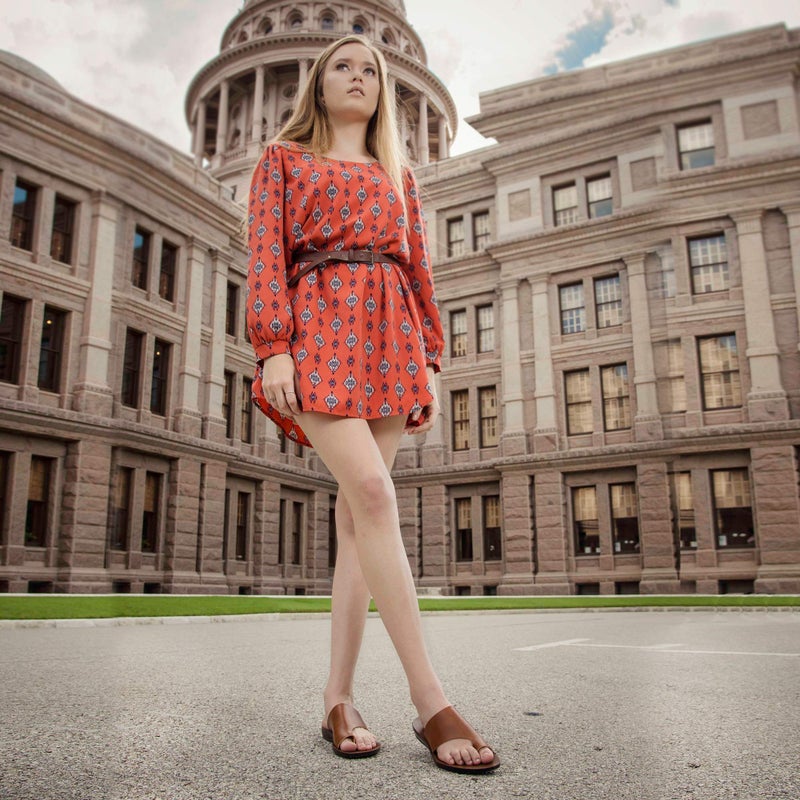 aerosoft صنادل مسطحة أنيقة للنساء من أيروسوفت - صنادل صيفية من جلد نباتي للنساء 2025 - زلاجات نسائية خفيفة الوزن ومناسبة للماء للارتداء غير الرسمي وضروريات عطلة الشاطئ - Image 2